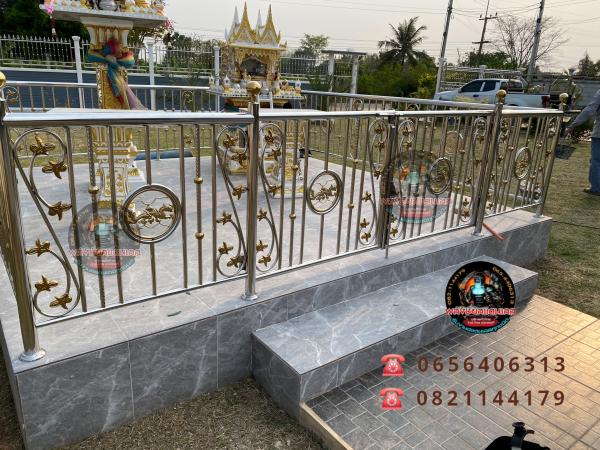 งานระเบียง รั้วศาลพระภูมิสแตนเลส เกรด 304
